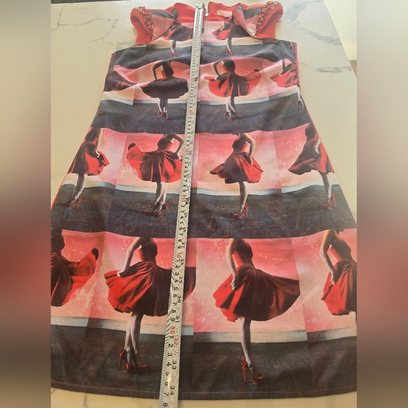 Ted Baker Redosie Rosie Print Dress Red - Picture 14 of 15